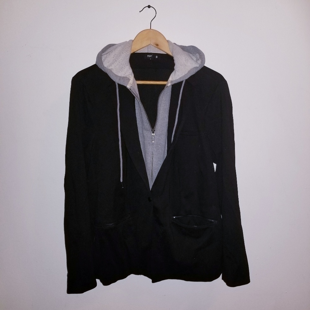 Sweatshirt blazer combination